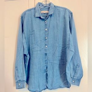 Loft Chambray Top